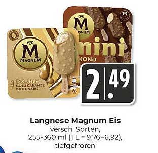Langnese Magnum Eis - verschiedene Sorten