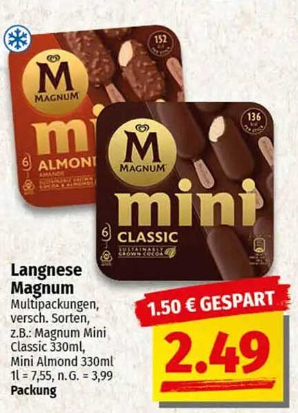 Langnese Magnum Mini Multipackungen