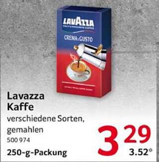 Lavazza Kaffee verschiedene Sorten, gemahlen 250-g-Packung