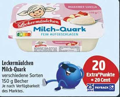 Leckermäulchen Milch-Quark 150 g – verschiedene Sorten
