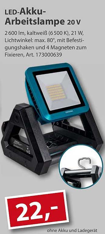LED-Akku-Arbeitslampe 20 V