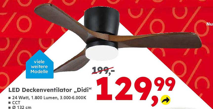LED Deckenventilator „Didi“