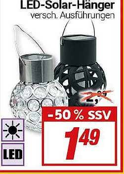 LED-Solar-Hänger - verschiedene Ausführungen
