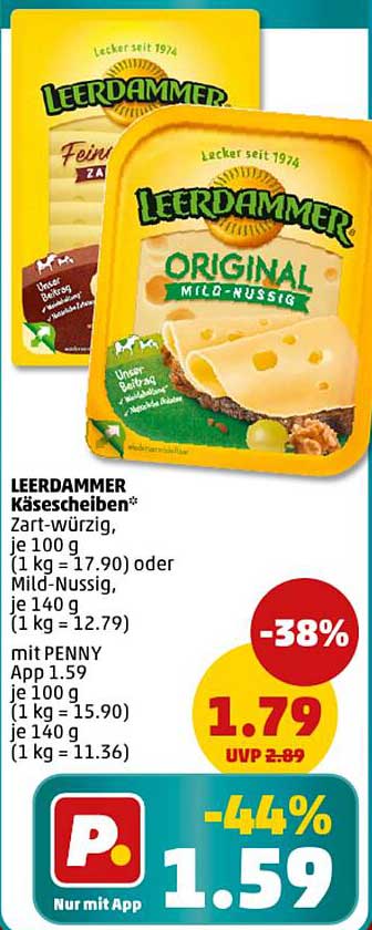 LEERDAMMER Käse scheiben – Zart-würzig oder Mild-Nussig