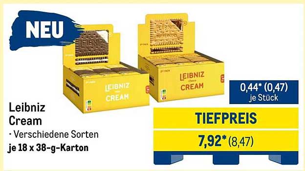 Leibniz Cream – Verschiedene Sorten