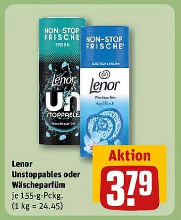 Lenor Unstoppables oder Wäschparfüm 155 g
