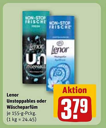 Lenor Unstoppables oder Wäschparfüm 155 g