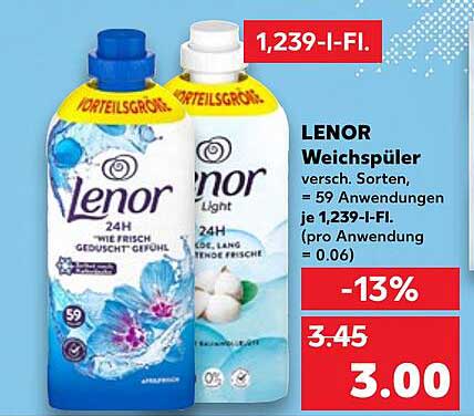 LENOR Weichspüler – Frische für Ihre Wäsche