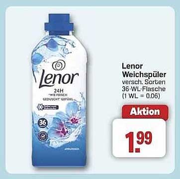 Lenor Weichspüler verschiedene Sorten 36-WL-Flasche