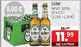 Licher Bierkasten 20 x 0,5 l - Günstiges Angebot
