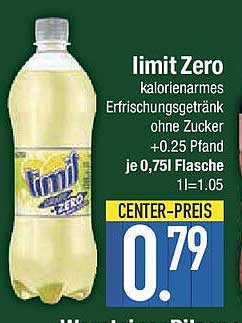 limit Zero - kalorienarmes Erfrischungsgetränk ohne Zucker