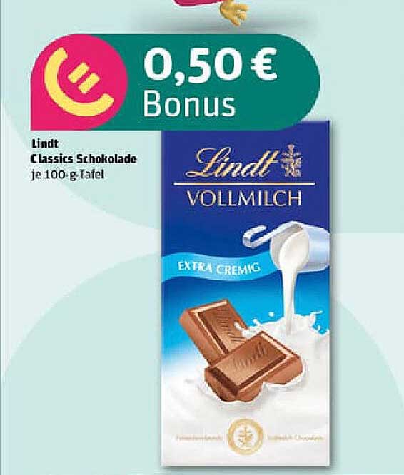 Lindt Classics Vollmilch Schokolade je 100-g-Tafel