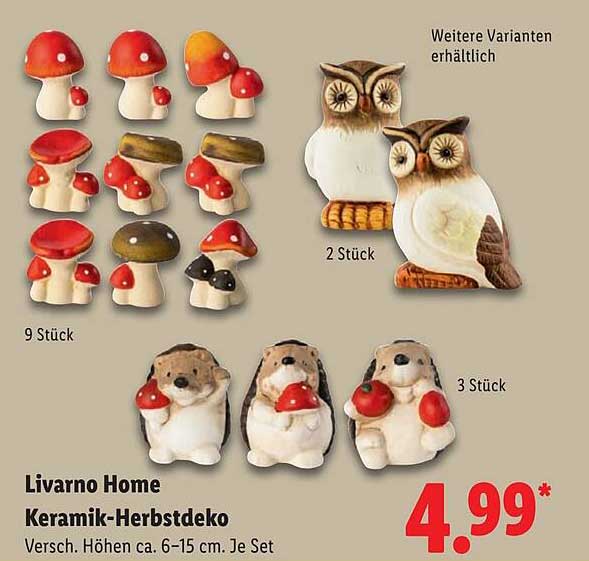 Livarno Home Keramik-Herbstdeko