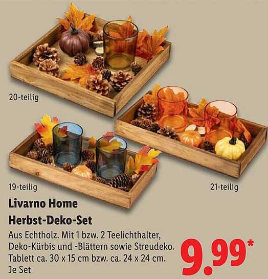 Livorno Home Herbst-Deko-Set