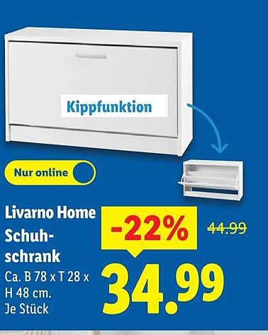 Livorno Home Schuhschrank - Jetzt zum Schnäppchenpreis!