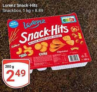 Lorenz Snack-Hits Snackbox, 280 g