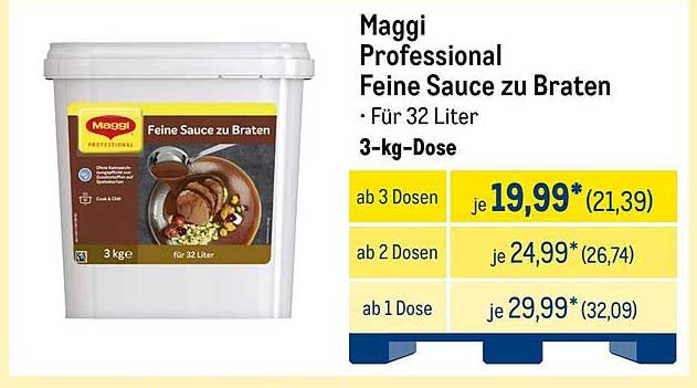 Maggi Professional Feine Sauce zu Braten - 3-kg-Dose