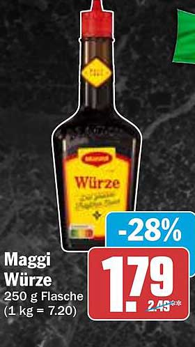 Maggi Würze 250 g Flasche - Jetzt zum Aktionspreis!