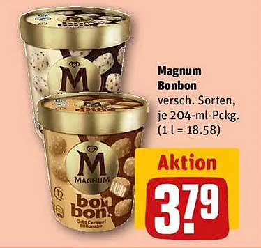 Magnum Bonbon – verschiedene Sorten im Angebot