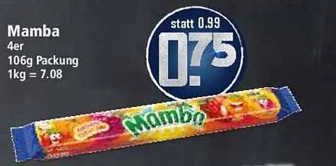 Mamba 4er Packung – Fruchtige Freude in jedem Biss!