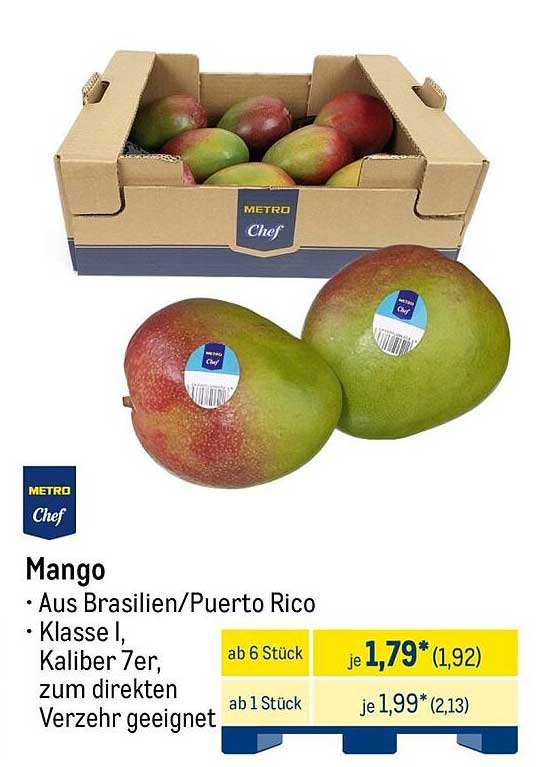Mango - Aus Brasilien/Puerto Rico, Klasse I, Kaliber 7er