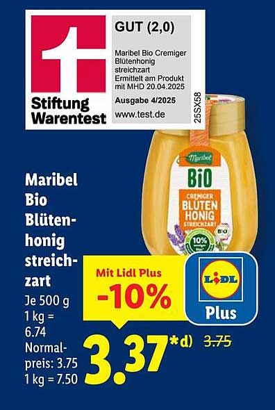 Maribel Bio Cremiger Blütenhonig streichzart