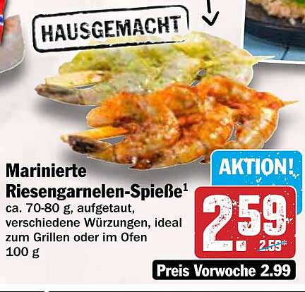 Marinierte Riesengarnelen-Spieße