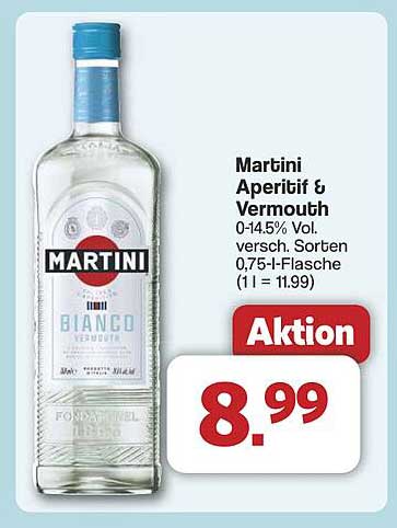 Martini Aperitif & Vermouth 0-14.5% Vol. 0,75 l Flasche