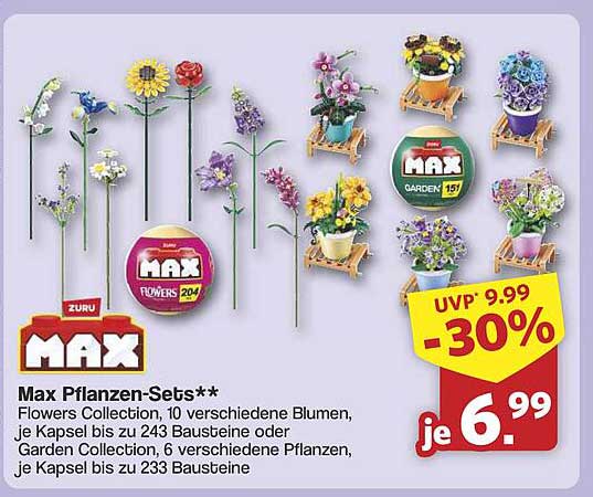 Max Pflanzen-Sets - Flowers Collection und Garden Collection
