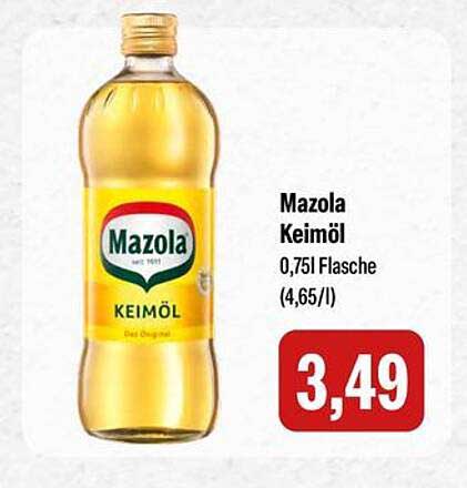 Mazola Keimöl 0,75 l Flasche