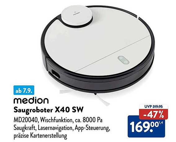 medion Saugeroboter X40 SW