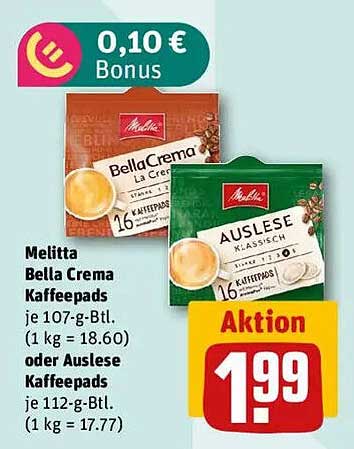 Melitta Bella Crema oder Auslese Kaffeepads – Perfekter Kaffeegenuss für jede Gelegenheit