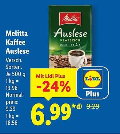Melitta Kaffee Auslese 500 g