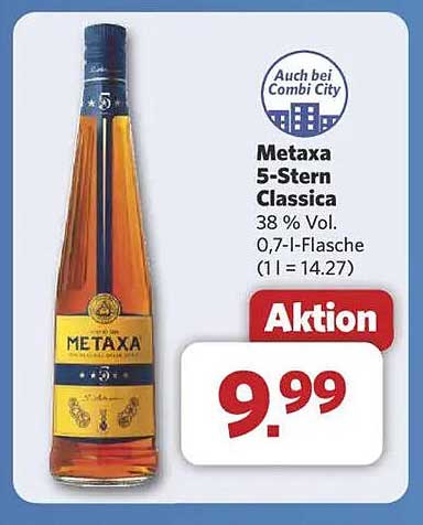 Metaxa 5-Stern Classica 0,7 l Flasche - Aktionspreis!
