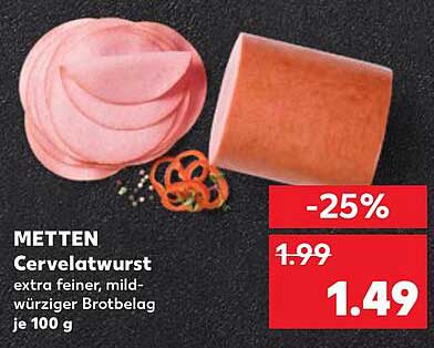 METTEN Cervelatwurst extra feiner, mild-würziger Brotbelag