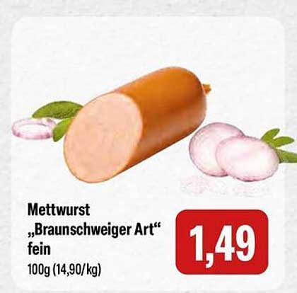 Mettwurst „Braunschweiger Art“ fein