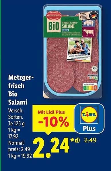 Metzgerfrisch Bio Salami