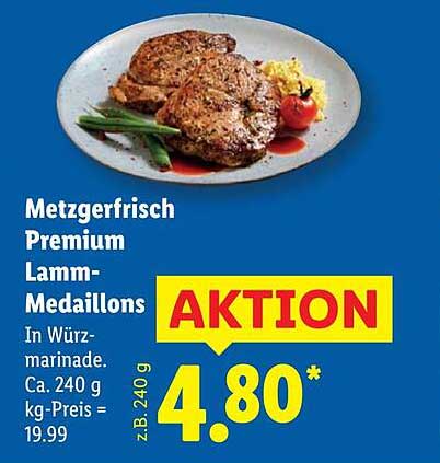Metzgerfrisch Premium Lamm-Medaillons