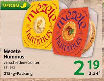 Mezete Hummus - verschiedene Sorten