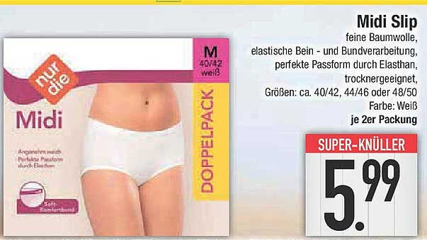 Midi Slip – feine Baumwolle im Doppelpack