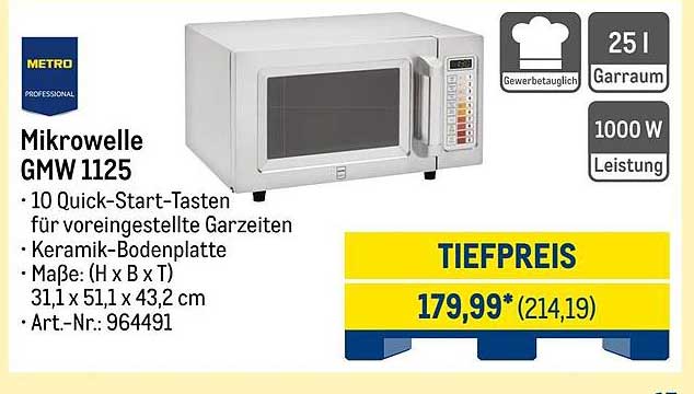 Mikrowelle GMW 1125