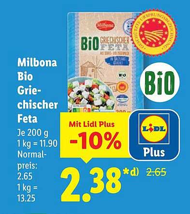Milbona Bio Griechischer Feta