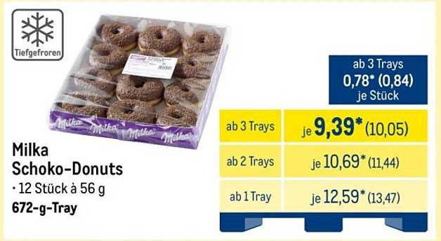 Milka Schoko-Donuts - 12 Stück à 56 g