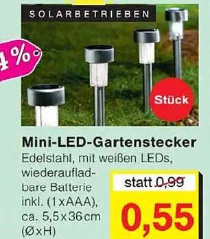 Mini-LED-Gartenstecker