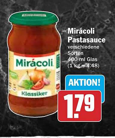 Mirácoli Pastasauce verschiedene Sorten 400 ml Glas