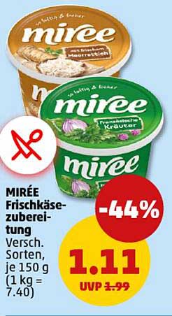 MIRÉE Frischkäsezubereitung - Verschiedene Sorten, je 150 g