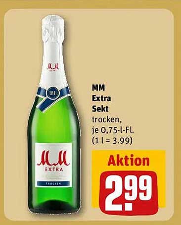 MM Extra Sekt trocken, je 0,75-l-Fl.