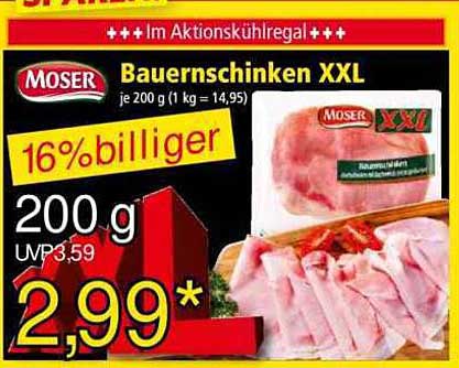 Moser Bauernschinken XXL - 200 g