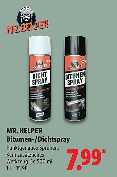 MR. HELPER Bitumen-/Dichtspray