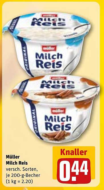 Müller Milch Reis - Verschiedene Sorten, 200-g-Becher